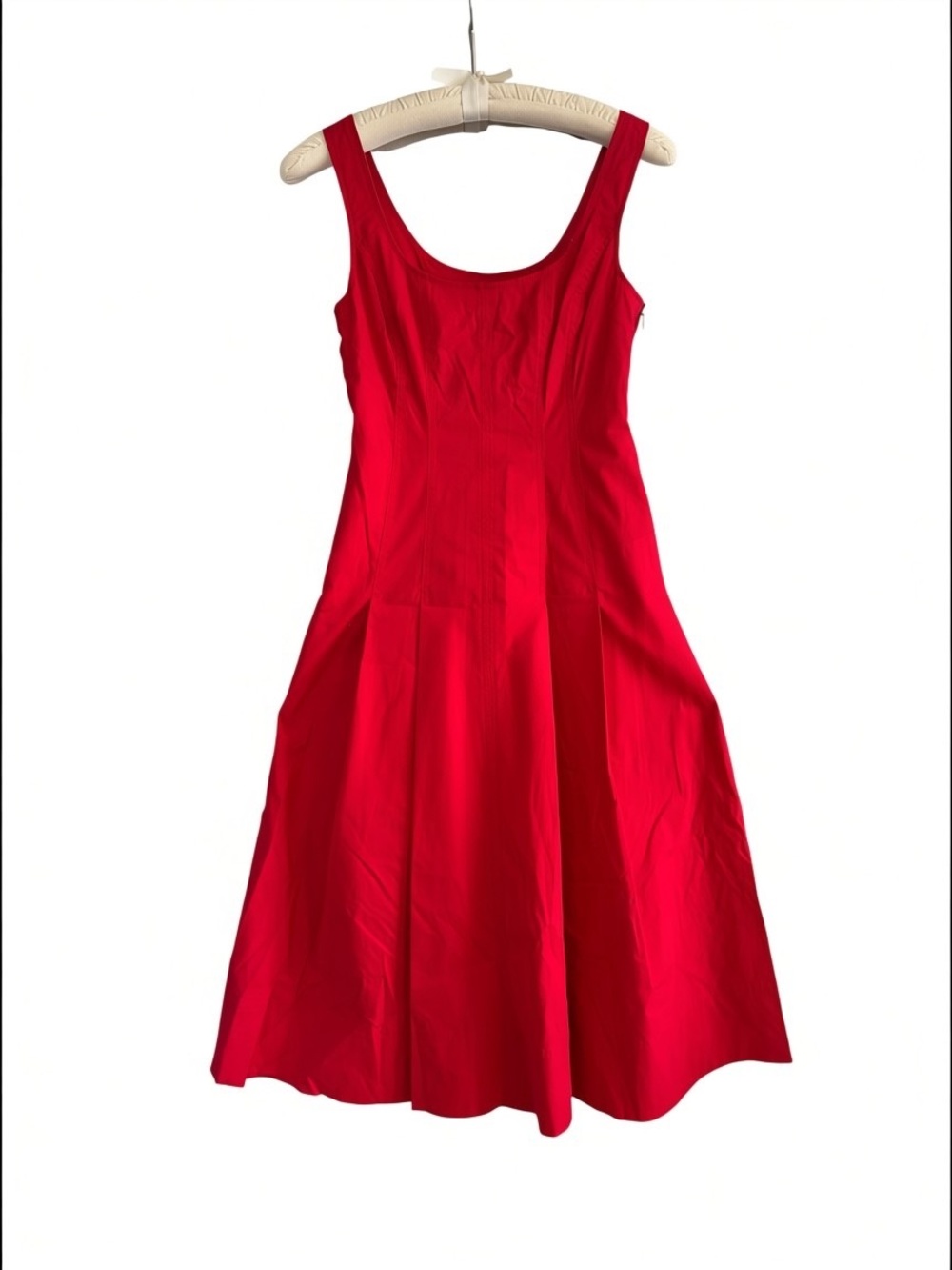 A.L.C. Vibrant Red Sleeveless Midi Dress